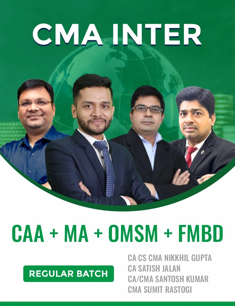 COMBO (CAA + MA + OMSM + FMBD) By CA CS CMA NIKKHIL GUPTA, CA/CMA SANTOSH KUMAR, CMA SUMIT RASTOGI, CA SATISH JALAN